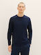 Tom Tailor Men's Long Sleeve Blouse Blue