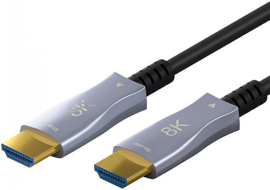 Goobay HDMI 2.1 Ultra High Speed 48Gbps 4K 120Hz HDR VRR Kabel HDMI-Stecker - HDMI-Stecker 30m Schwarz
