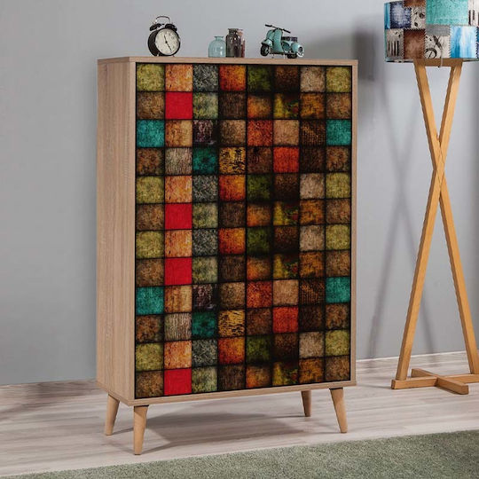 Organizatoare Pantofi Din Lemn Soho Cu 4 Rafturi Sonoma 80x36x127cm GP052-0004,1