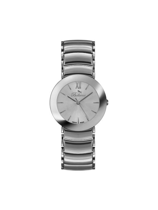 Bellevue Uhr mit Silber Metallarmband