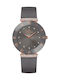 Bellevue Дамски Часовник 33mm Кварцов със Сребрист Кожен Каишка