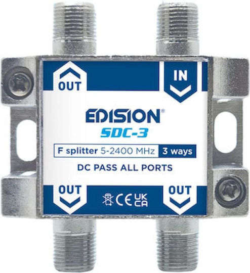 Edision 3 Ways F Διακλαδωτής SDC-3