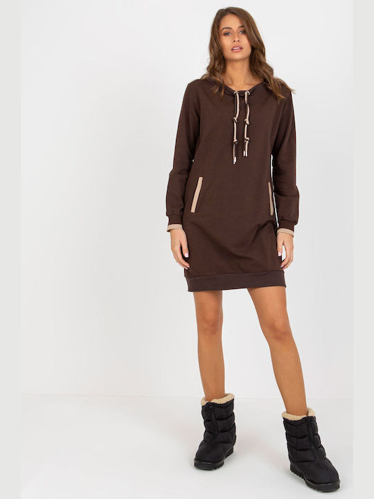 Relevance Mini Kleid Coffee