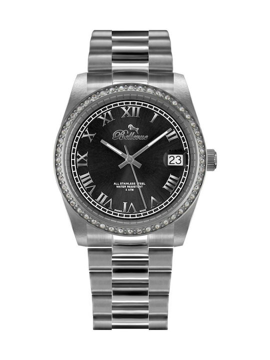 Bellevue Damen Uhr mit Silber Metallarmband