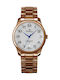 Bellevue Damen Uhr mit Rose Gold Metallarmband