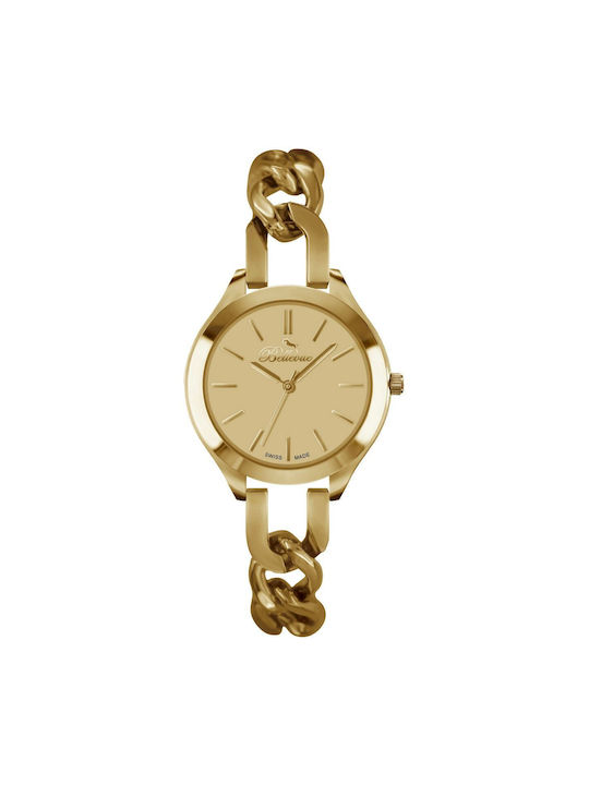 Bellevue Watch with Gold Metal Bracelet