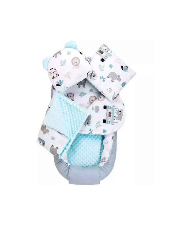 Jukki Baby Nestkissen Blue 100x55cm