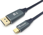 Equip USB 2.0 Cablu USB-C bărbătesc - DisplayPort de sex masculin 3m (133423)
