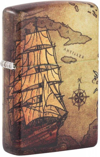 Zippo Pirate Ship Αντιανεμικός Αναπτήρας Φλόγας Πολύχρωμος