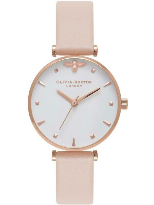 Olivia Burton Дамски Часовник Кварцов с Кожена Каишка