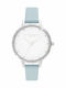Olivia Burton Ceas de Damă cu Albastru Curea din Piele