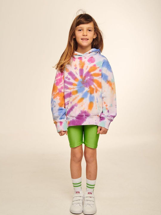 Kids Legging Cycling Short Lime Amaryllis
