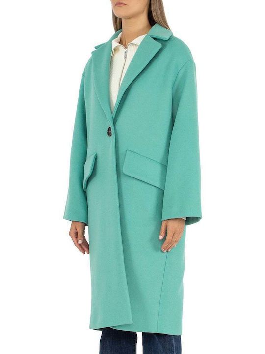Sfizio Γυναικείο Πράσινο Παλτό