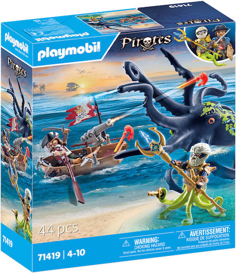 Playmobil Pirates Battle With The Giant Octopus for 4-10 years old