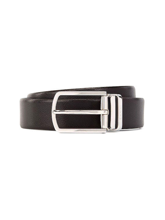 Hugo Boss Men's Leather Double Sided Belt Black