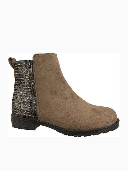 Ustyle Suede Kinderstiefeletten mit Reißverschl...