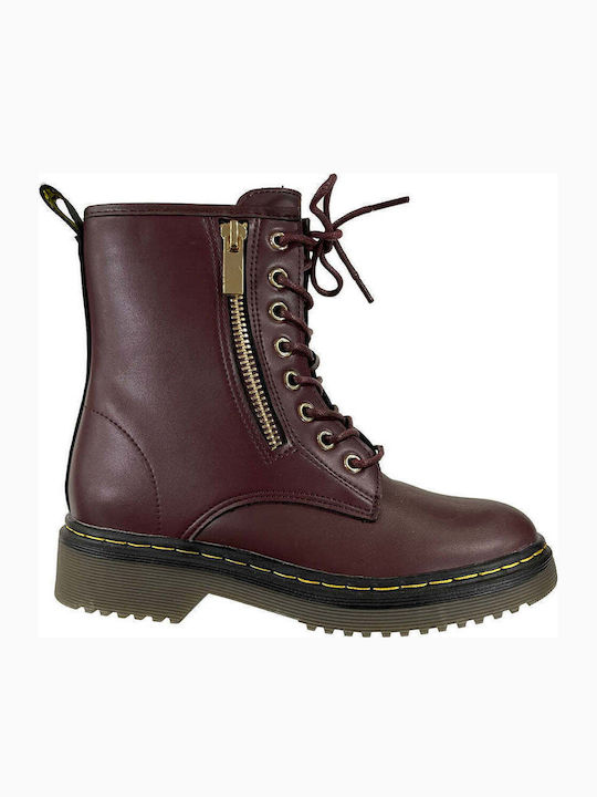 Ustyle Kinderstiefel mit Reißverschluss Burgund...