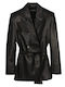 BCBG Maxazria Blazer pentru femei Piele Sacou Black