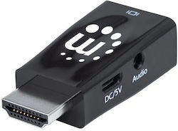 Manhattan 151542 HDMI Мъжки към VGA / micro USB 2x Женски