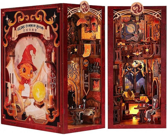 Cutebee Παιχνίδι Κατασκευών Ξύλινo Flame Common Room, Cutebee