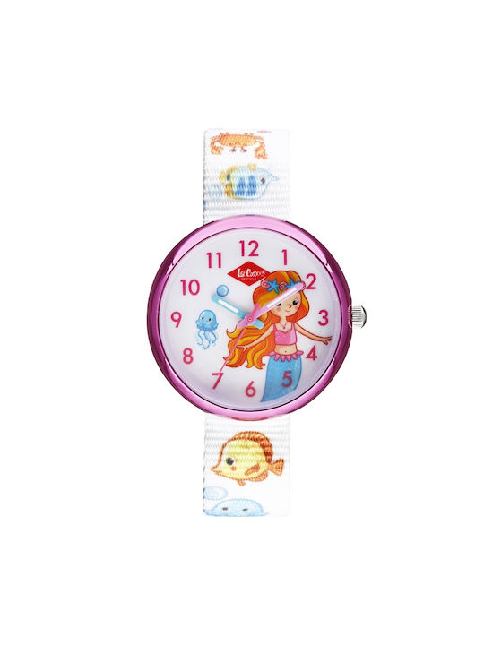 Lee Cooper Kids Watch with Fabric Strap Multicolour