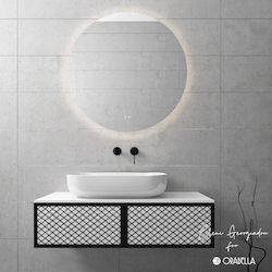 Orabella 100 Bench with sink L50xW45xH25cm White