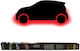 Autoline Interior Decorative Car Lighting Red