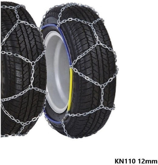 KN-110 Anti-slip Chains Thickness 12mm Passenger Car 2pcs