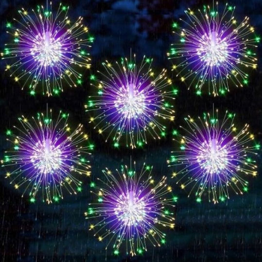 5 Luminite LED 2.1m. x 6buc Multicolore tip Focuri de artificii 1buc 5 Luminite LED 2.1m. x 6buc Multicolore tip Focuri de artificii 1buc