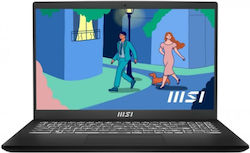 MSI Modern 15 B12MO-640PL 15.6" FHD (i5-1235U/16GB/512GB SSD/W11 Home) Classic Black (US Keyboard)
