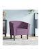 Armchair Purple 70x56x68cm