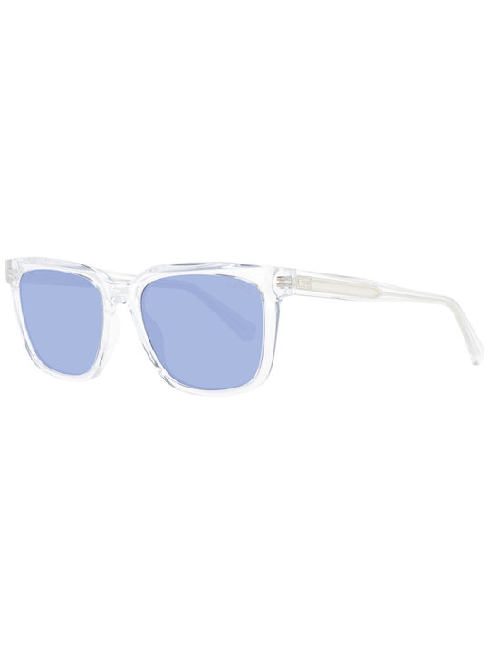Guess 54 Sonnenbrillen mit Weiß Rahmen und Blau Linse GU00050 26V