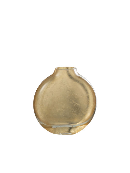 Decorative Vase Glass Gold 25.5x25.5cm 1pcs