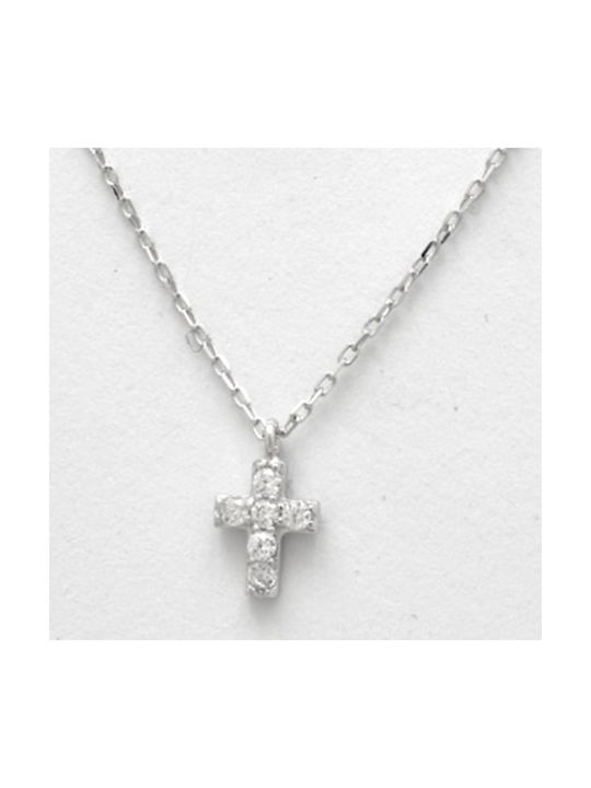 Goldjewels Women's Cross from Silver with Chain