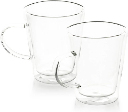 Luigi Ferrero Set Tassen Tee Glas Braun 210ml 2Stück