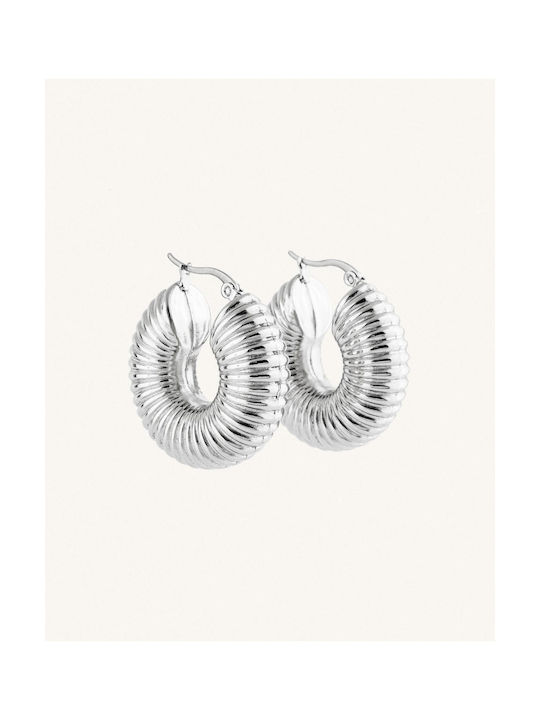 StanStefan Earrings Hoops made of Platinum