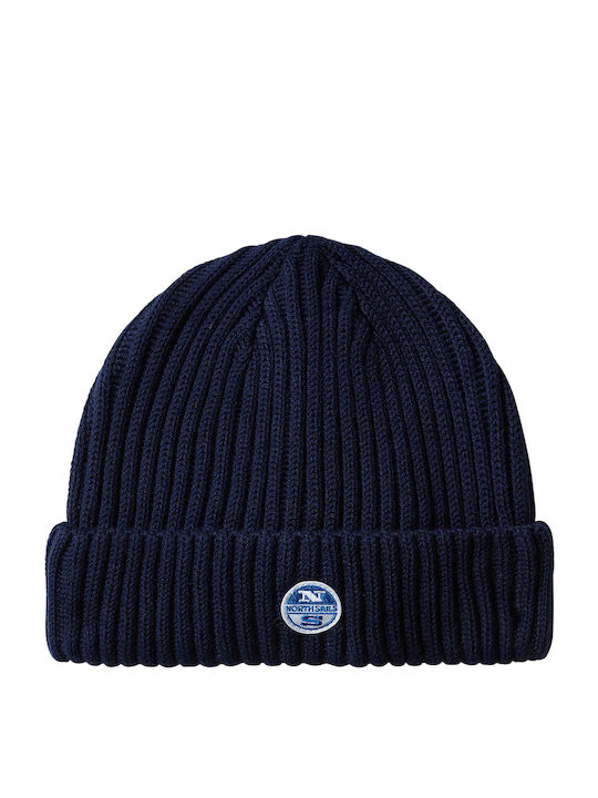 North Sails Beanie Beanie Knitted in Navy Blue color