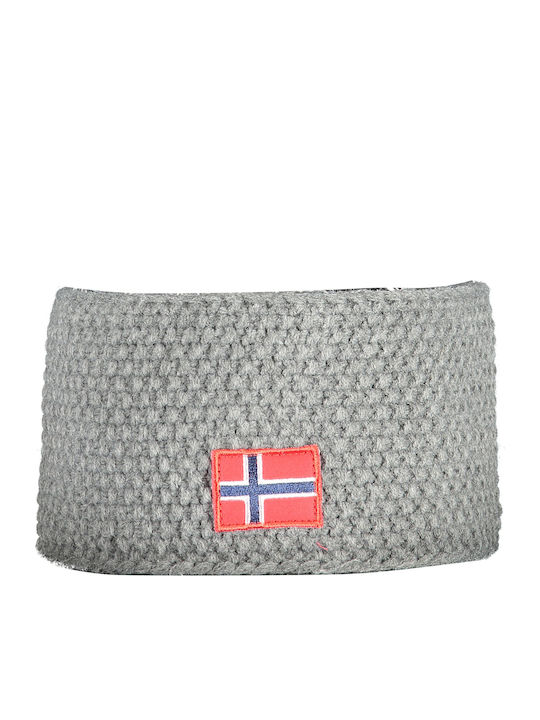 Unisex Headband Πλεκτό σε Γκρι χρώμα
