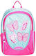 KalGav Schulranzen Rucksack Grundschule mit Flaschenhalter Fuchsie 13l 28 x 13 x 28cm