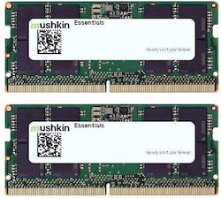 Mushkin Essentials 64GB DDR5 RAM με 2 Modules (2x32GB) και Ταχύτητα 4800 για Laptop