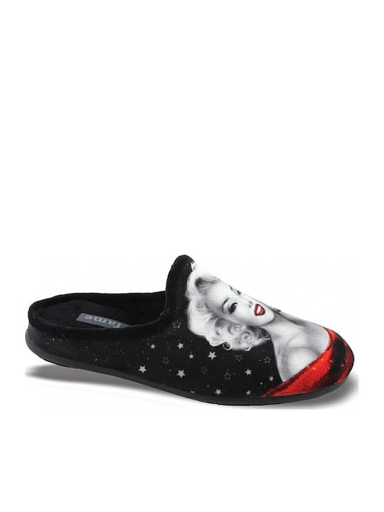 FAME Winter Damen Hausschuhe Schwarze