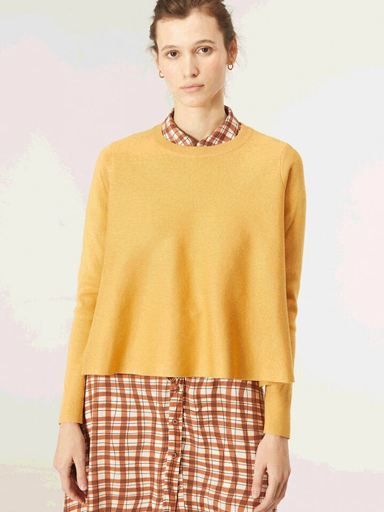 Compania Fantastica Women's Long Sleeve Sweater Mustard