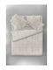 Saint Clair Set Husă de Pilotă Bumbac Super Dublă cu 2 Fețe de Pernă 225x250 Narciso Natural