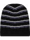 Beanie Ανδρικός Σκούφος Πλεκτός Μαύρο/Μωβ