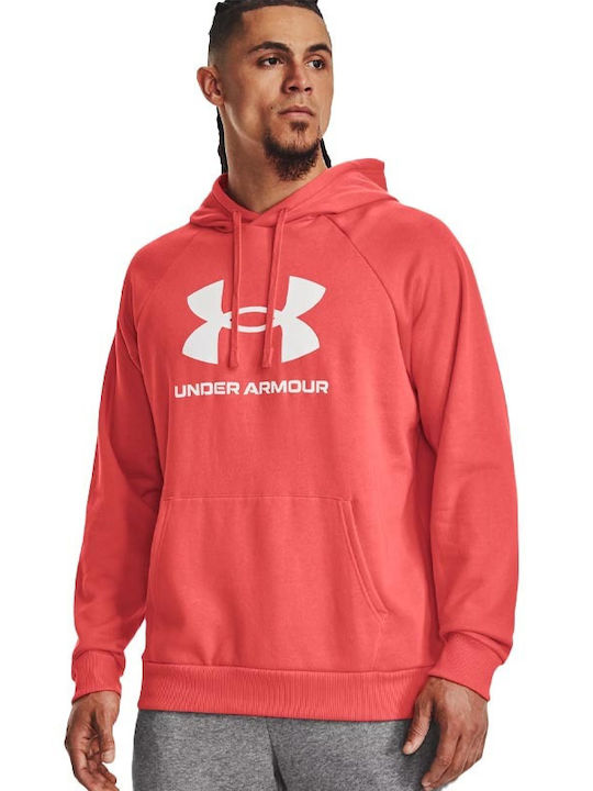 Under Armour Ανδρικό Φούτερ με Κουκούλα Φούξια