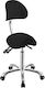 Weelko Ιατρικό Σκαμπό mit Rückenlehne Black 01197-1