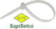 Sapiselco Cable Ties Plastic 500mm x 7.5mm in White Colour (100 pcs) SEL.2.436