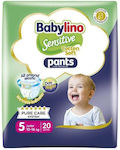 Babylino Pantaloni de scutec Pants Cotton Soft Sensitive Nr. 8 pentru 20+ kgkg 14buc