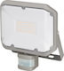 Brennenstuhl 3050 Waterproof LED Flood Light 30W Warm White 3000K with Motion Sensor IP44