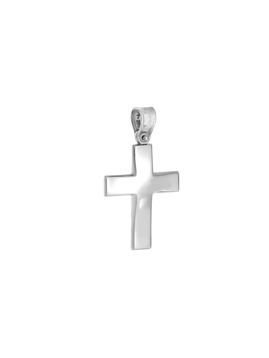 Daskalakis Men's White Gold Cross 14K